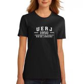 Camisa Universitária UERJ Baby Look Preto