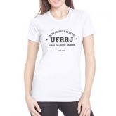 Camisa Universitária UFRRJ Baby Look Branca