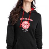 Moletom Preto/Vermelho UFRRJ Bordado Unisex com curso