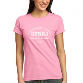 Camisa Universitária UFRRJ Baby Look Rosa