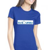 (G) Camisa Like UFRRJ Baby Look Tamanho G Azul Royal