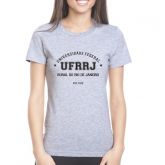 Camisa Universitária UFRRJ Baby Look Cinza