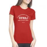 Camisa Universitária UFRRJ Baby Look Vermelha
