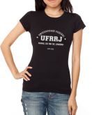 Camisa Universitária UFRRJ Baby Look Preta